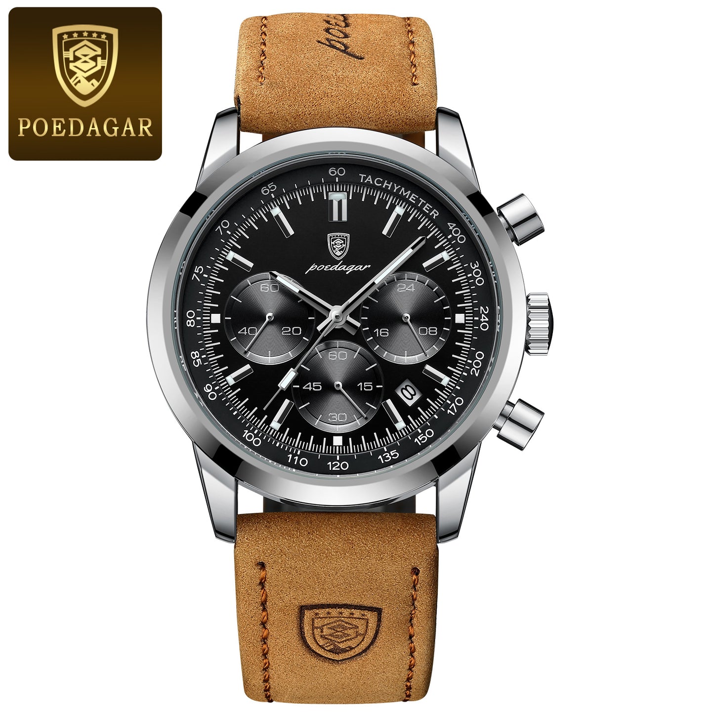 POEDAGAR Luxury Chronograph Watch