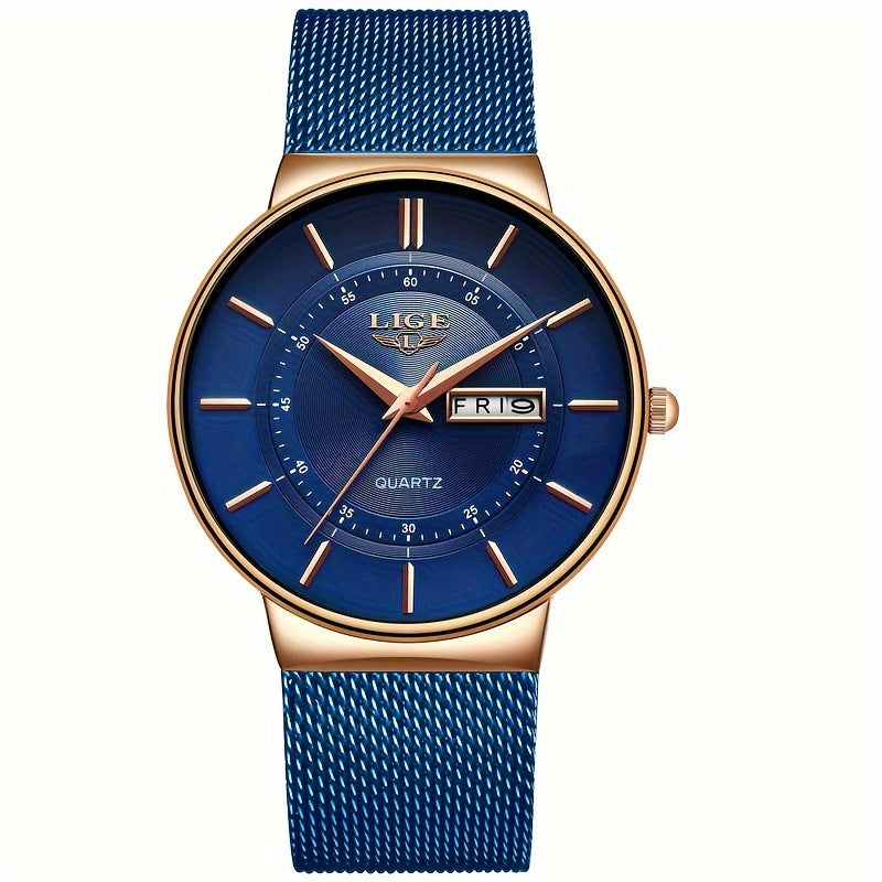 Montre à quartz de luxe LIGE