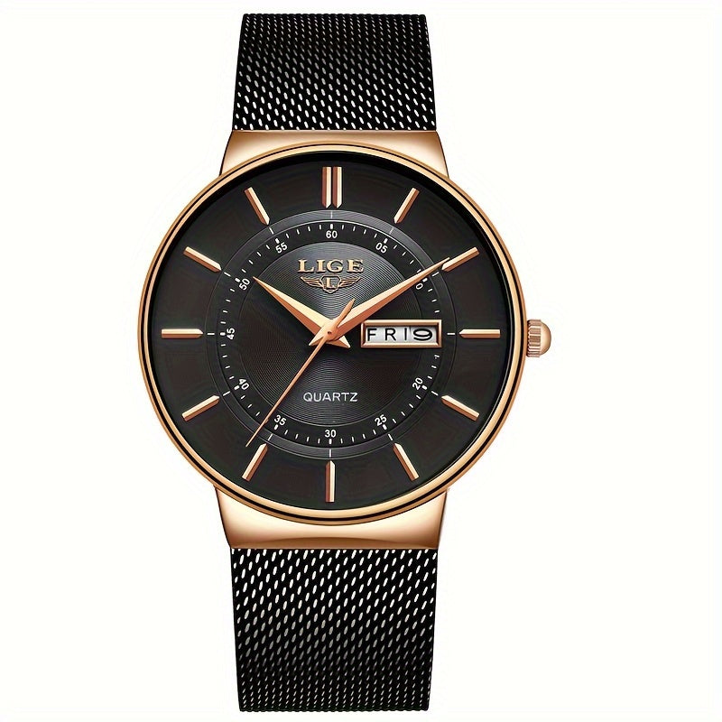 Montre à quartz tendance LIGE