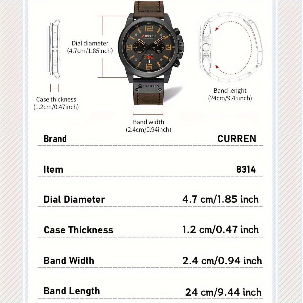 Montre de sport étanche CURREN
