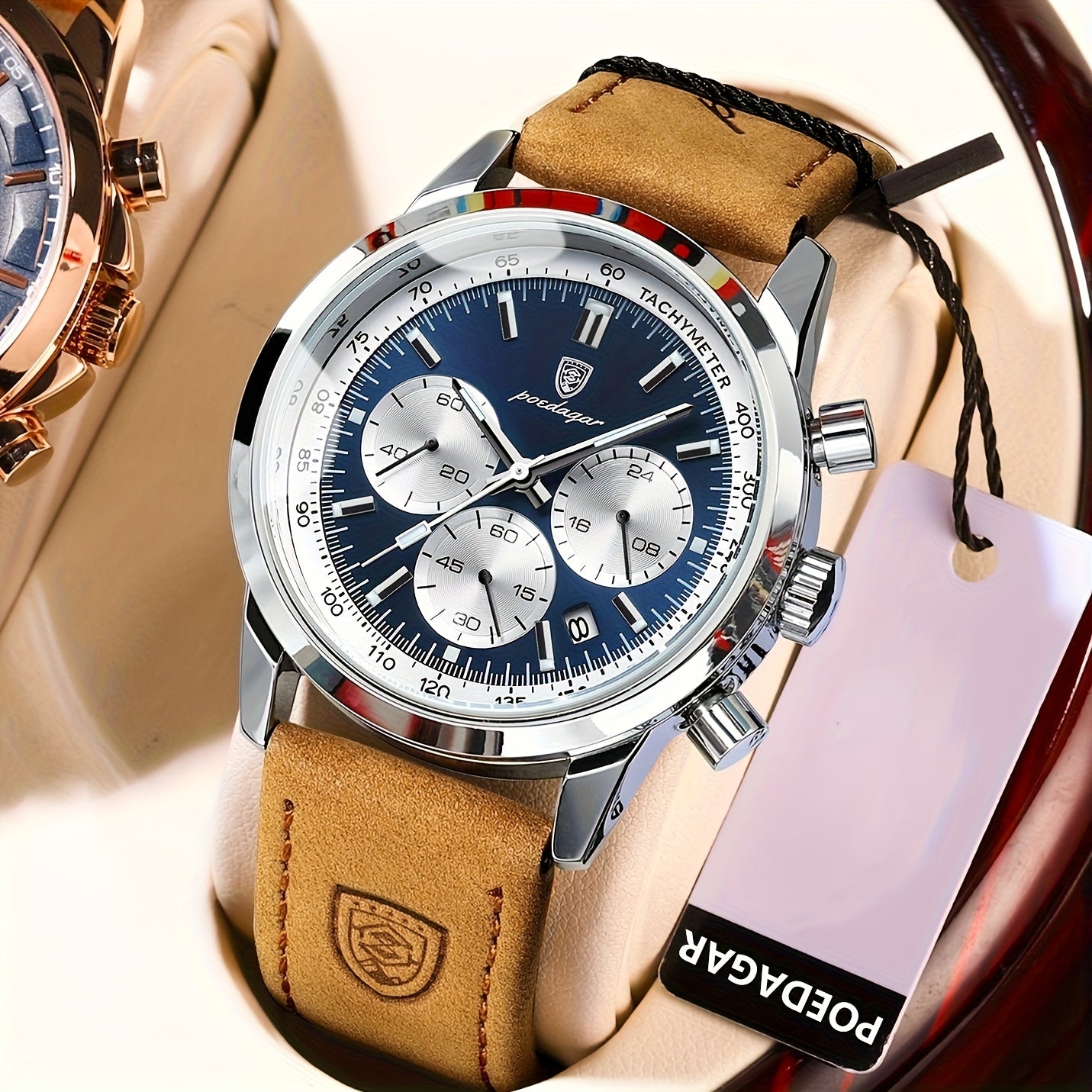 POEDAGAR Luxury Chronograph Watch