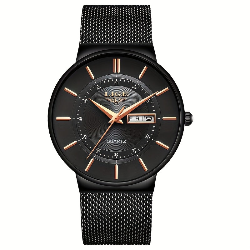 Montre à quartz de luxe LIGE