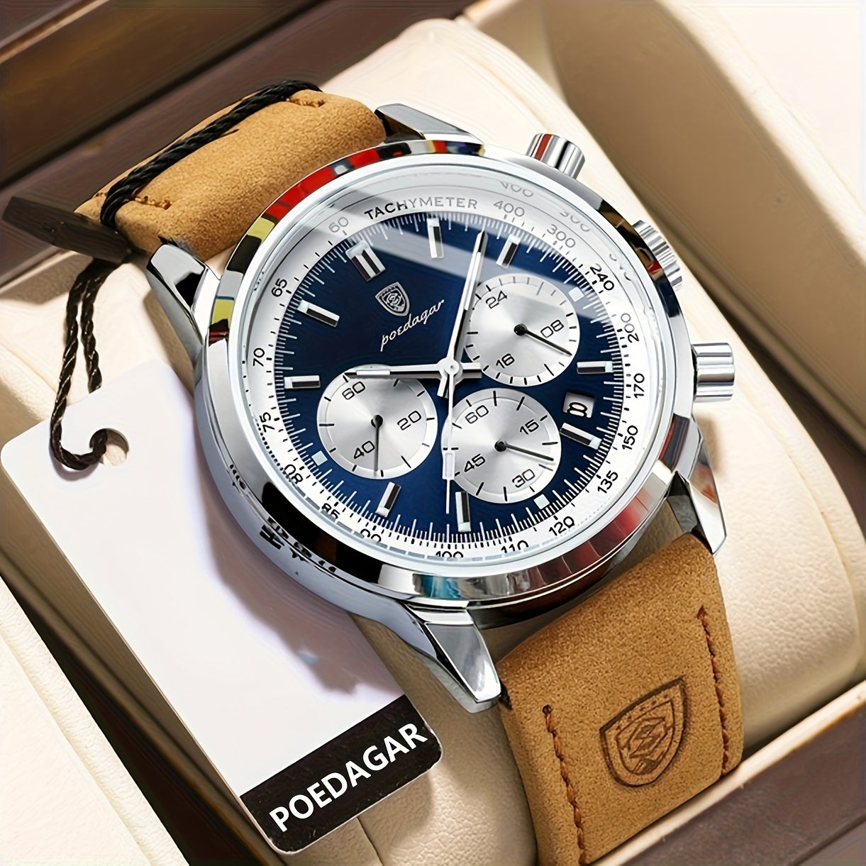 POEDAGAR Luxury Chronograph Watch