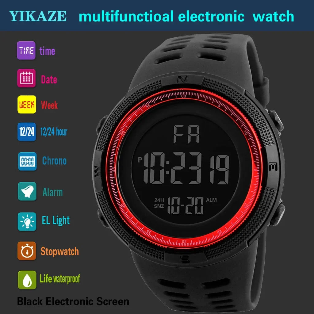 Montre numérique de sport militaire