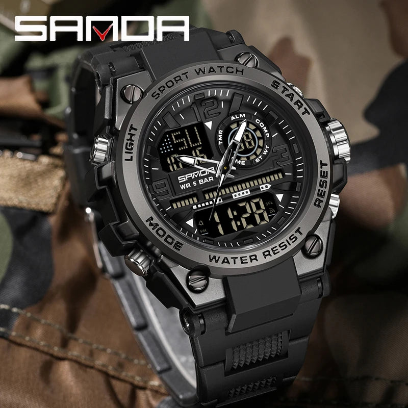 Montre de sport militaire SANDA