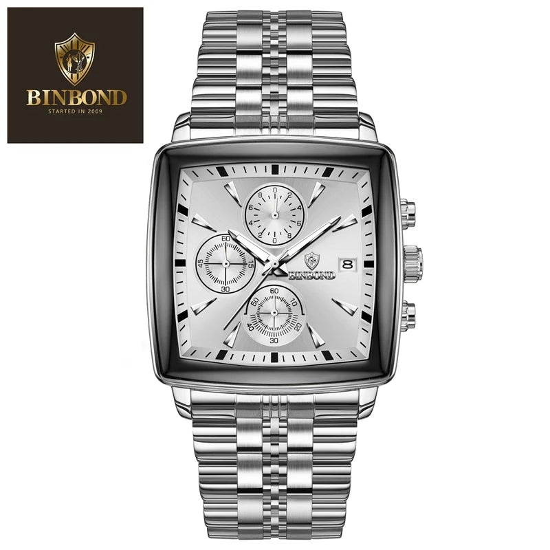 Montre carrée de luxe Binbond