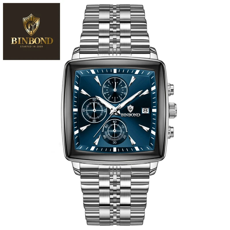 Montre carrée de luxe Binbond