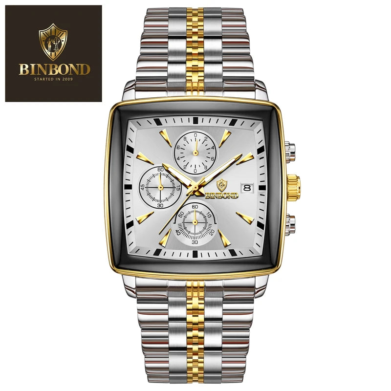 Montre carrée de luxe Binbond