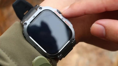 Smartwatch für Herren, intelligentes Armband mit drahtloser Anruf- und Musikfunktion