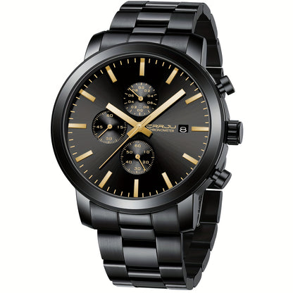 Men's Multifunctional Watch with Stainless Steel, High-Quality