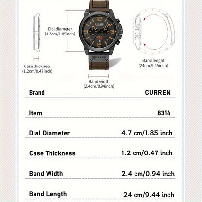 Montre de sport étanche CURREN
