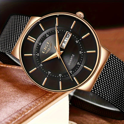 Montre à quartz de luxe LIGE