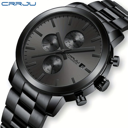 Men's Multifunctional Watch with Stainless Steel, High-Quality