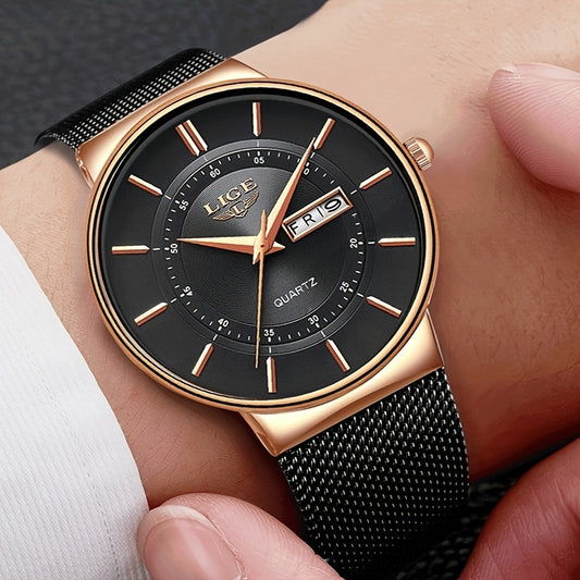 Montre à quartz tendance LIGE