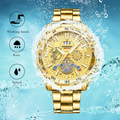 Luxury Golden Quartz Watch