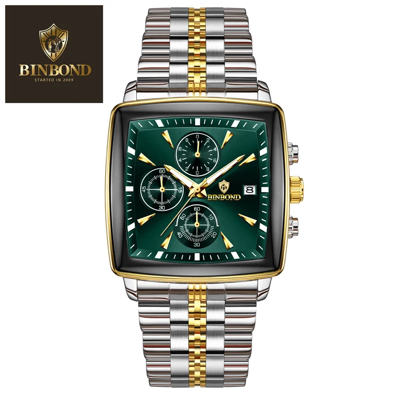 Montre carrée de luxe Binbond