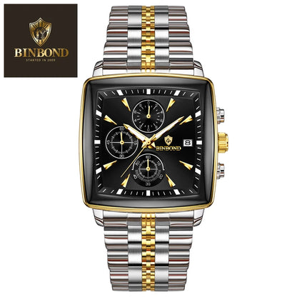 Montre carrée de luxe Binbond