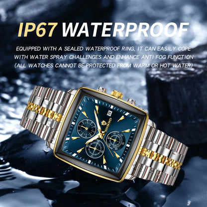 Montre carrée de luxe Binbond