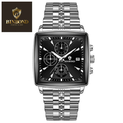 Montre carrée de luxe Binbond