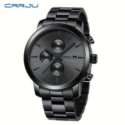 Men's Multifunctional Watch with Stainless Steel, High-Quality