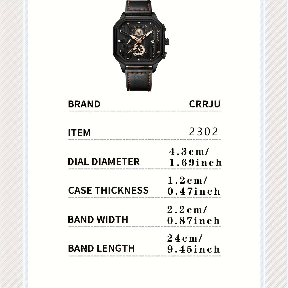 CRRJU Chronograph Sport Watch